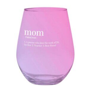 Slant Mom Definition 30oz Wine Glass